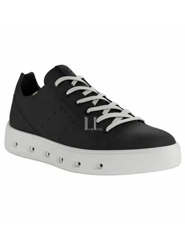 Women's Street 720 Leather Gore-Tex Low Top Sneakers Black - ECCO - BALAAN 2