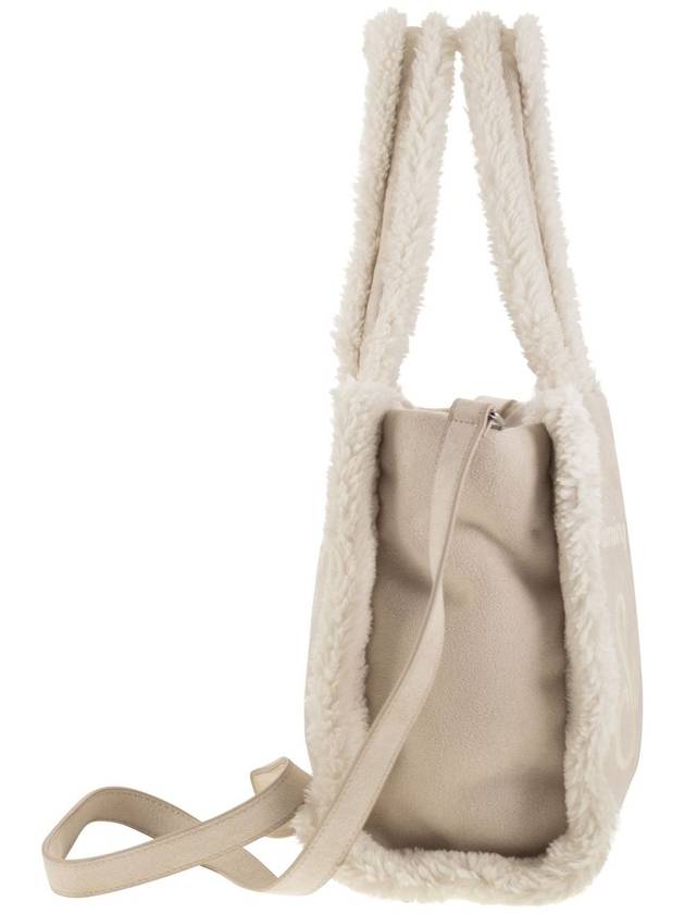 Small soft faux sheepskin bag with Saint Barth logo and shoulder strap - MC 2 SAINT BARTH - BALAAN 3