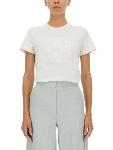 Max Mara T-Shirt With Logo Patch - MAX MARA - BALAAN 1