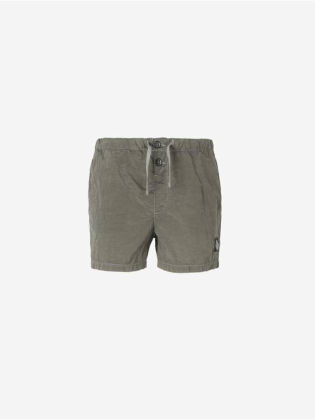 Patch Logo Nylon Swim Shorts Military Green - STONE ISLAND - BALAAN 2