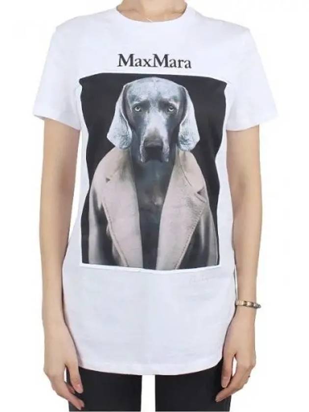 Women s Cipria Short Sleeve T Shirt White 015 271466 1119787 - MAX MARA - BALAAN 1