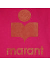 Mansell Velor Logo Hooded Top Pink - ISABEL MARANT - BALAAN.