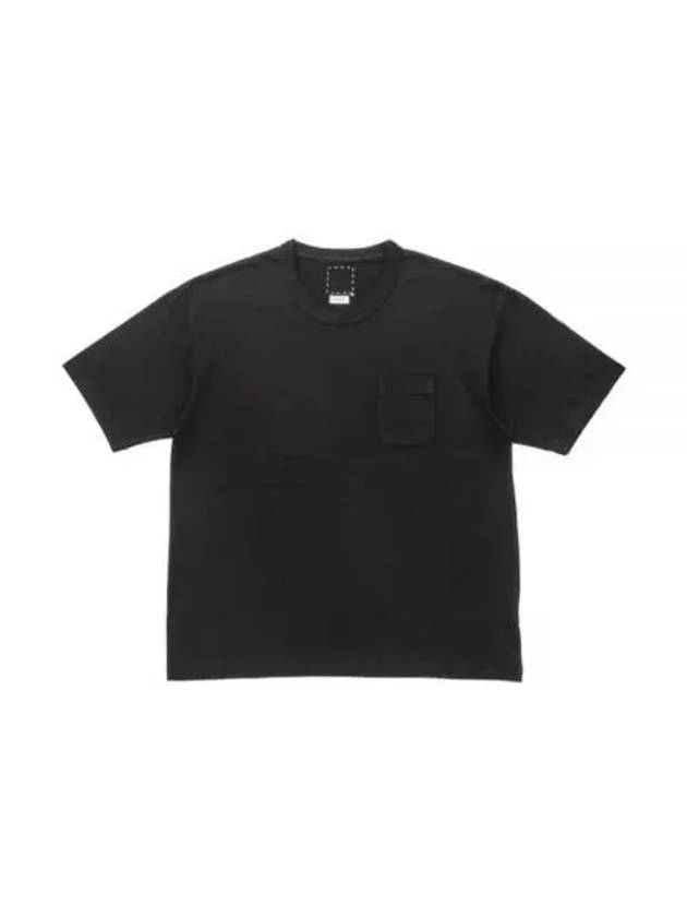 24 Cotton And Silk T shirt 0124105010008 BLACK Short Sleeve - VISVIM - BALAAN 1