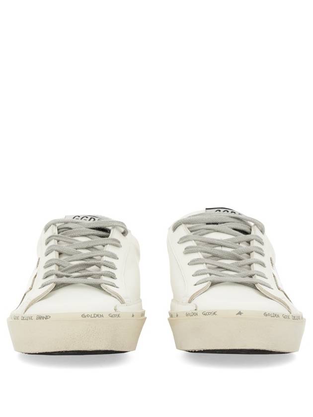 Hi Star White Metallic Silver Heel Tab Sneakers - GOLDEN GOOSE - BALAAN 7