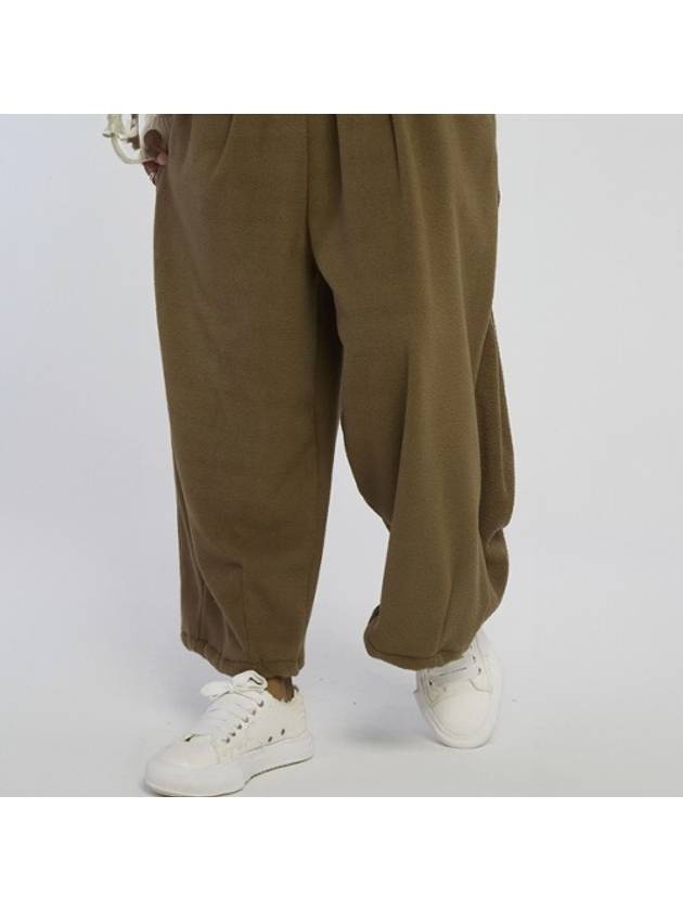 Soft baggy wide banding pants Olivekhaki - TENER - BALAAN 1