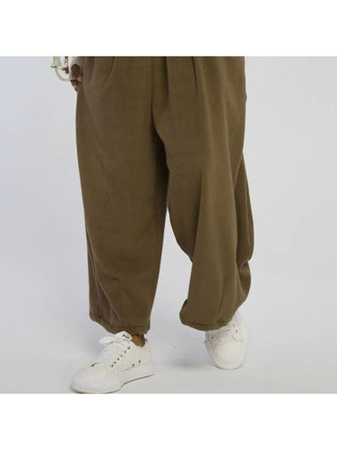 Soft baggy wide banding pants Olivekhaki - TENER - BALAAN 1