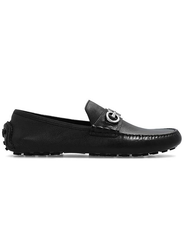 Gancini Ornament Driving Shoes Black - SALVATORE FERRAGAMO - BALAAN 2