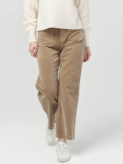 Doyou Know MC Women s Cotton Span Corduroy Cozy Pocket Camel Beige Inner Raised 9 4 Pants DO6242PT24 - DOYOUKNOWMC GOLF WEAR - BALAAN 2