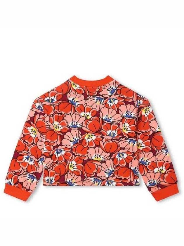 Kenzo Girls Floral Print Cotton Sweatshirt Size 4Y - KENZO - BALAAN 2