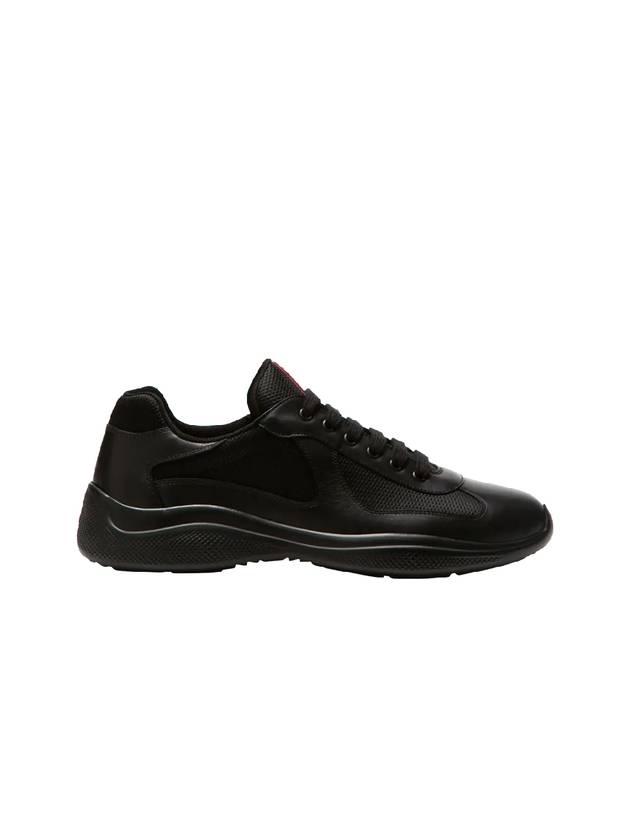 America's Cup Leather Low Top Sneakers Black - PRADA - BALAAN 3