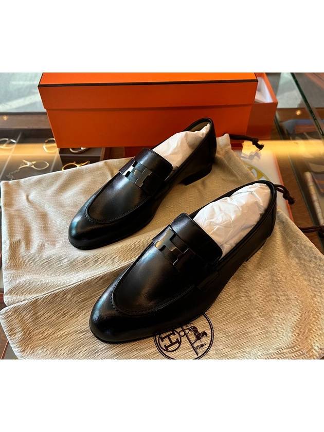 Paris Loafers Black - HERMES - BALAAN 3