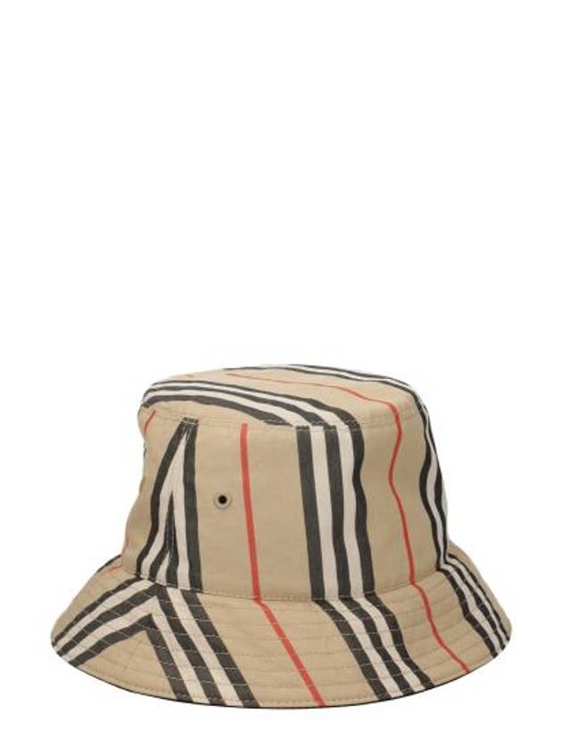 Embroidered Cotton Bucket Hat Beige - BURBERRY - BALAAN 2