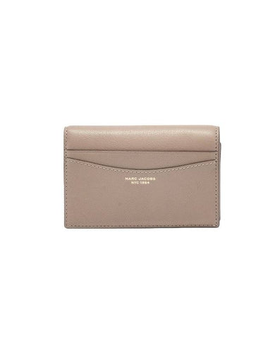 The Slim 84 Leather Half Wallet Cement - MARC JACOBS - BALAAN 1