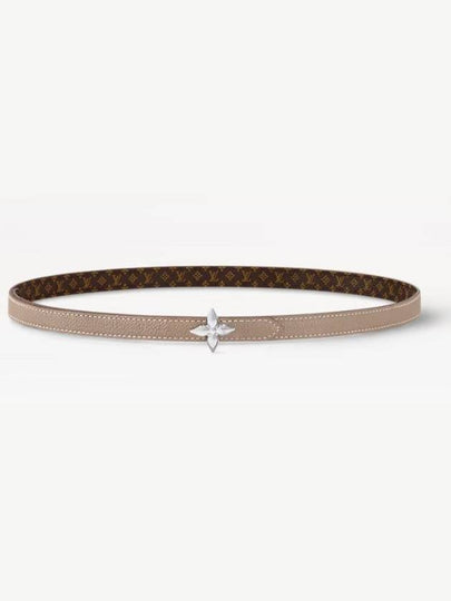 LV Mini Flowergram 15mm Reversible Belt Grey - LOUIS VUITTON - BALAAN 2