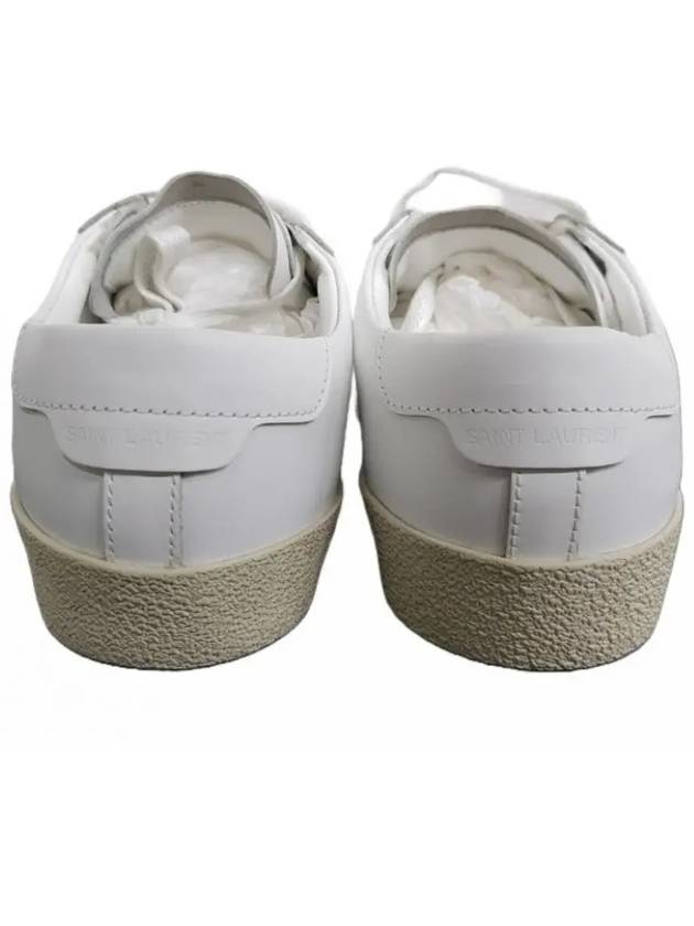 Classic Leather Low Top Sneakers White - SAINT LAURENT - BALAAN 6