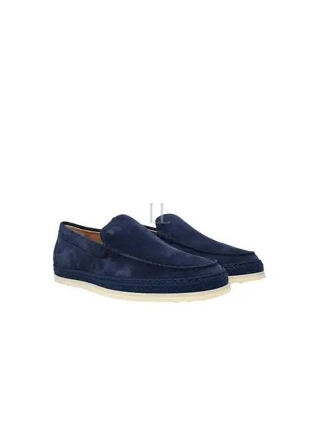 Men's Suede Slip-ons Loafers Blue - TOD'S - BALAAN 2