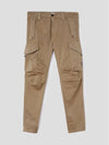 Lens Wappen Garment Dye Utility Cargo Pants Beige - CP COMPANY - BALAAN.