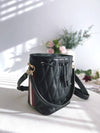 Donae Leather Bucket Bag Black - BALLY - BALAAN 2