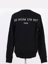 Mask printing sweatshirt black NOM18250 - IH NOM UH NIT - BALAAN 8