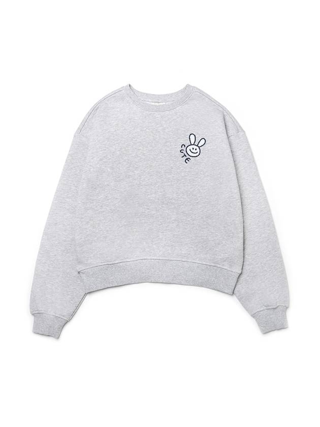 Brushed Options Smiling Rabbit Sweat Shirts MELANGE GRAY - LE SOLEIL MATINEE - BALAAN 2