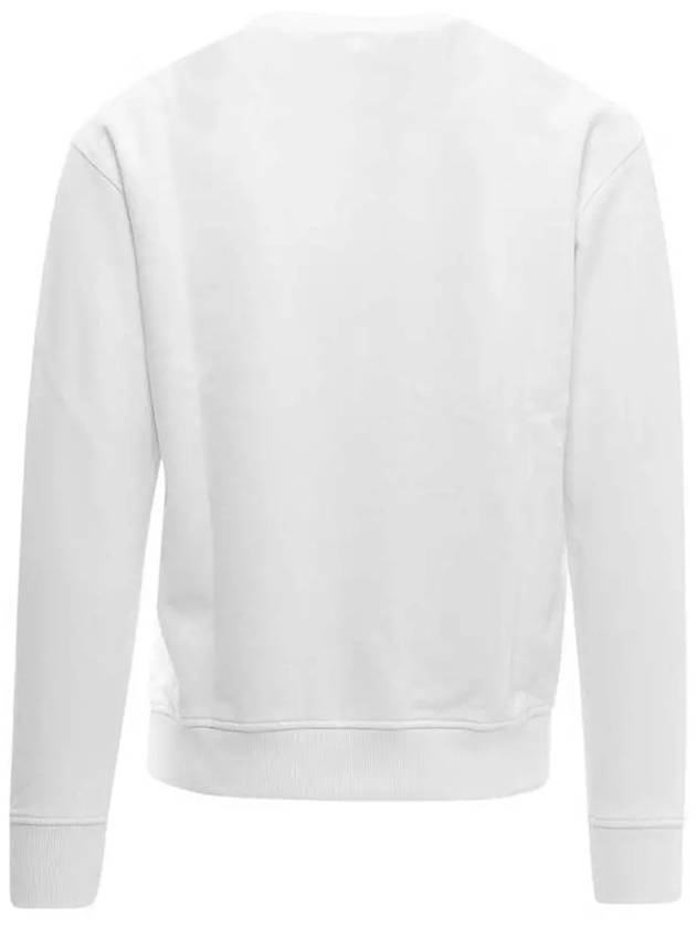 Heart Embroidered Logo Sweatshirt White - AMI - BALAAN 4