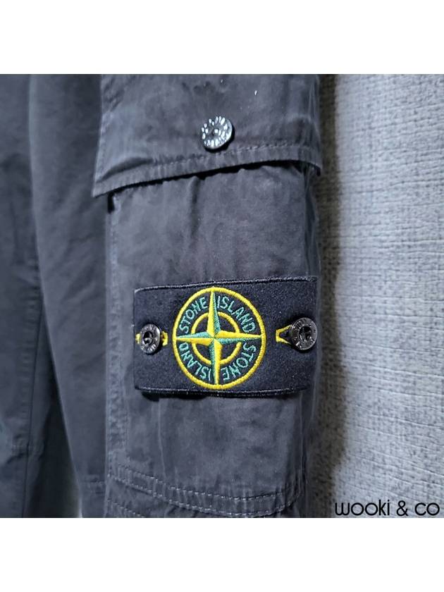 Cotton Cavans Cargo Pants Black - STONE ISLAND - BALAAN 4