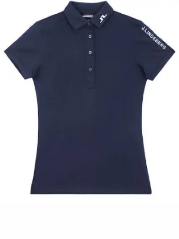 Women's Tour Tech Golf Polo Navy - J.LINDEBERG - BALAAN 2