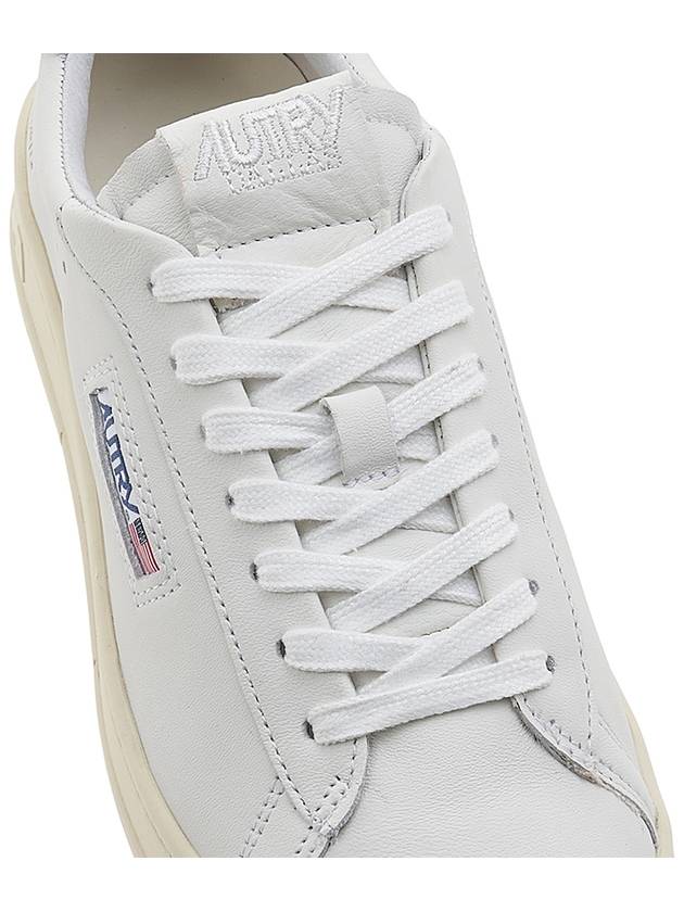 Dallas White Tab Leather Low Top Sneakers White - AUTRY - BALAAN 9