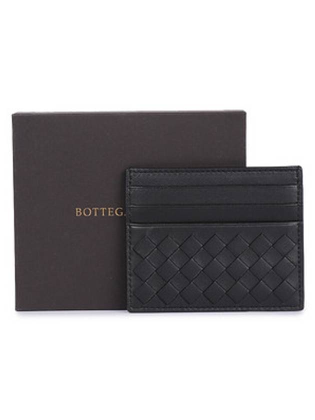 Intrecciato Weaving Card Wallet Black - BOTTEGA VENETA - BALAAN 6