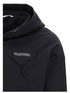 Logo Hooded Anorak Black - VALENTINO - BALAAN 4