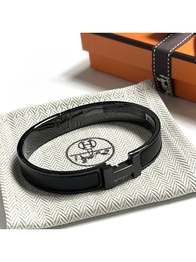 Clic HH So Bracelet Black - HERMES - BALAAN 6