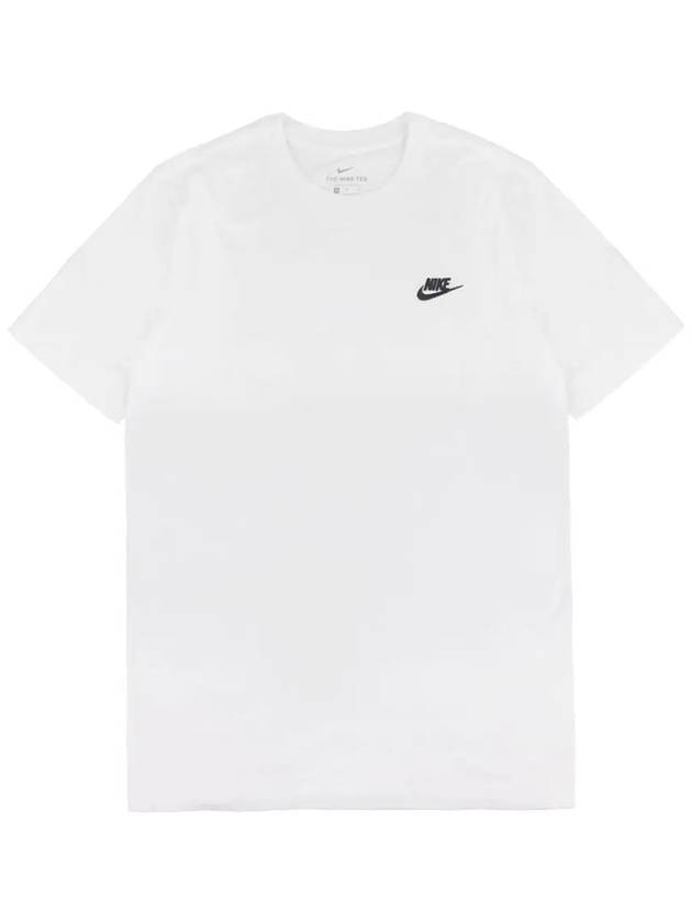 Sportswear Club Short Sleeve T-Shirt White - NIKE - BALAAN 2