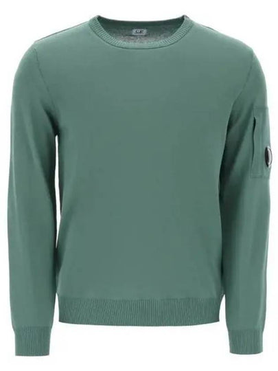 Cotton Crepe Knit Top Green - CP COMPANY - BALAAN 2