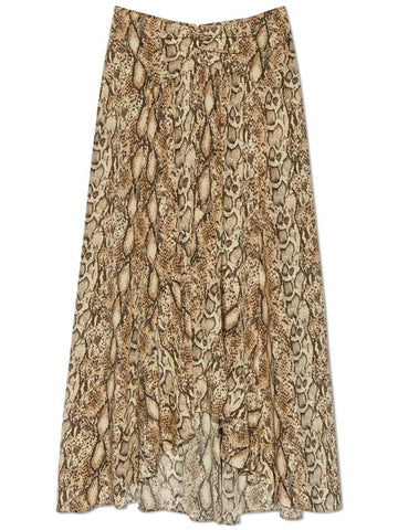 Isabel Marant Silk Skirt Olena, Women's, Beige - ISABEL MARANT - BALAAN 1