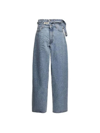 Y PROJECT EVERGREEN Cutout Waist Denim Pants 207PA007EVERGREENICEBLUE - ETC - BALAAN 1