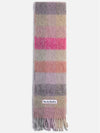 Check Mohair Muffler Fuchsia Lilac Pink - ACNE STUDIOS - BALAAN 3