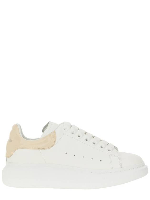 Men's Gloss Heel Tab Wedge Sole Low Top Sneakers White - ALEXANDER MCQUEEN - BALAAN 2