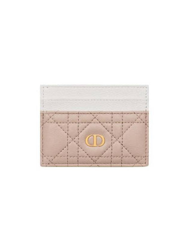 Caro Freesia Cannage Card Wallet Trench Beige - DIOR - BALAAN 1