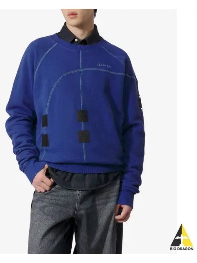 A COLD WALL Intersect Sweatshirt Blue ACWMW180VOLTB - A-COLD-WALL - BALAAN 1