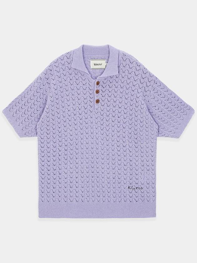 Crochet Punching Polo KnitLavender - KINETO - BALAAN 3