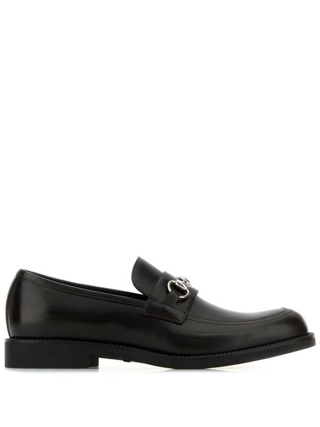 Shiny Horsebit Leather Loafer Black - GUCCI - BALAAN 2