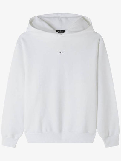 Boxy Micro Logo Hoodie White - A.P.C. - BALAAN 2