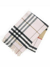 Contrast Check Cashmere Muffler - BURBERRY - BALAAN 2