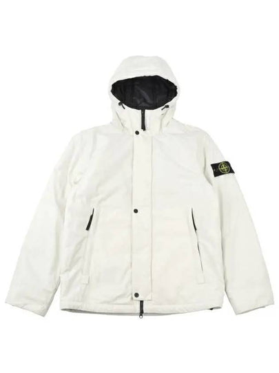 Techno Fabric Hooded Jacket Plaster - STONE ISLAND - BALAAN 2