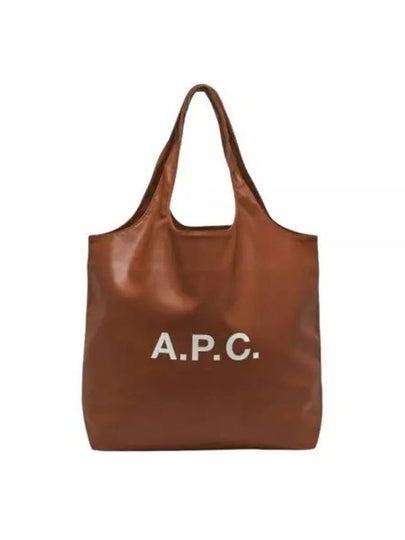 Ninon Logo Print Tote Bag Nut Brown - A.P.C. - BALAAN 2