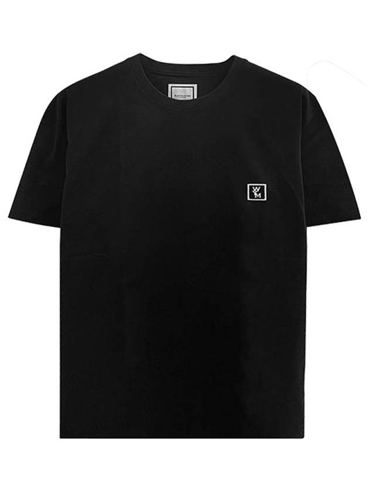 Cotton Back Logo Short Sleeve T-Shirt Black - WOOYOUNGMI - BALAAN 2