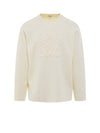 Debossed Anagram Wool Knit Top White - LOEWE - BALAAN 2