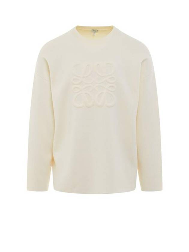 Debossed Anagram Wool Knit Top White - LOEWE - BALAAN 2