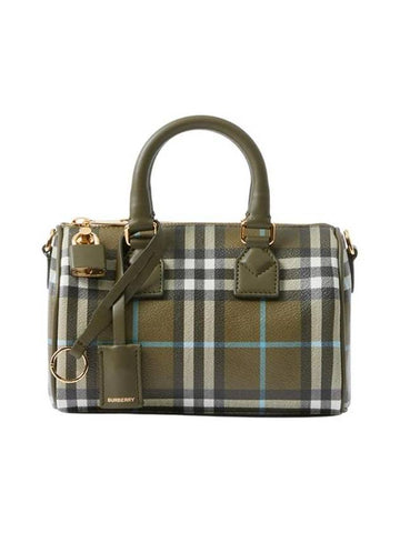 Check mini bowling bag olive green 8074512 - BURBERRY - BALAAN 1