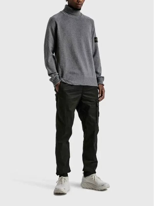 Stone Island Men s Gray 505A2 Winter Cotton Turtleneck Knit Sweater 7715505A2 V0067 - STONE ISLAND - BALAAN 4